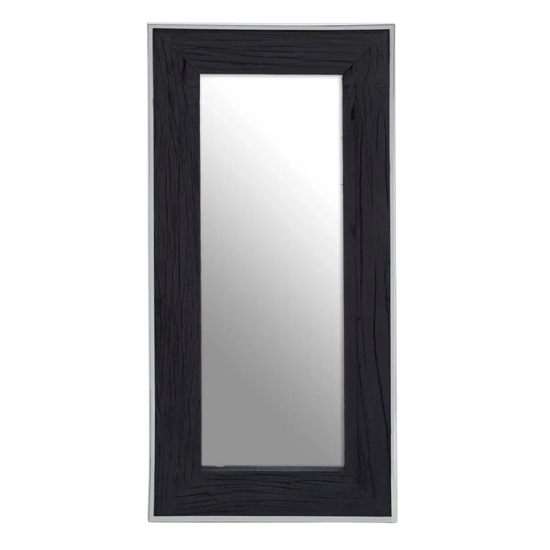 Kaia Wall Mirror Rectangular With Black Wooden Frame