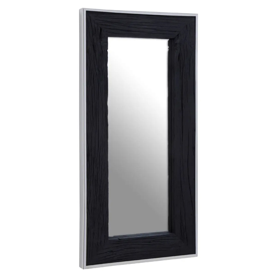 Read more about Kaia wall mirror rectangular with black wooden frame