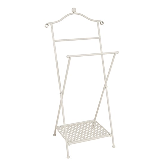 Photo of Kaibito metal valet stand in whitewashed