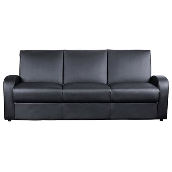 Read more about Kailey pu leather sofa bed in black