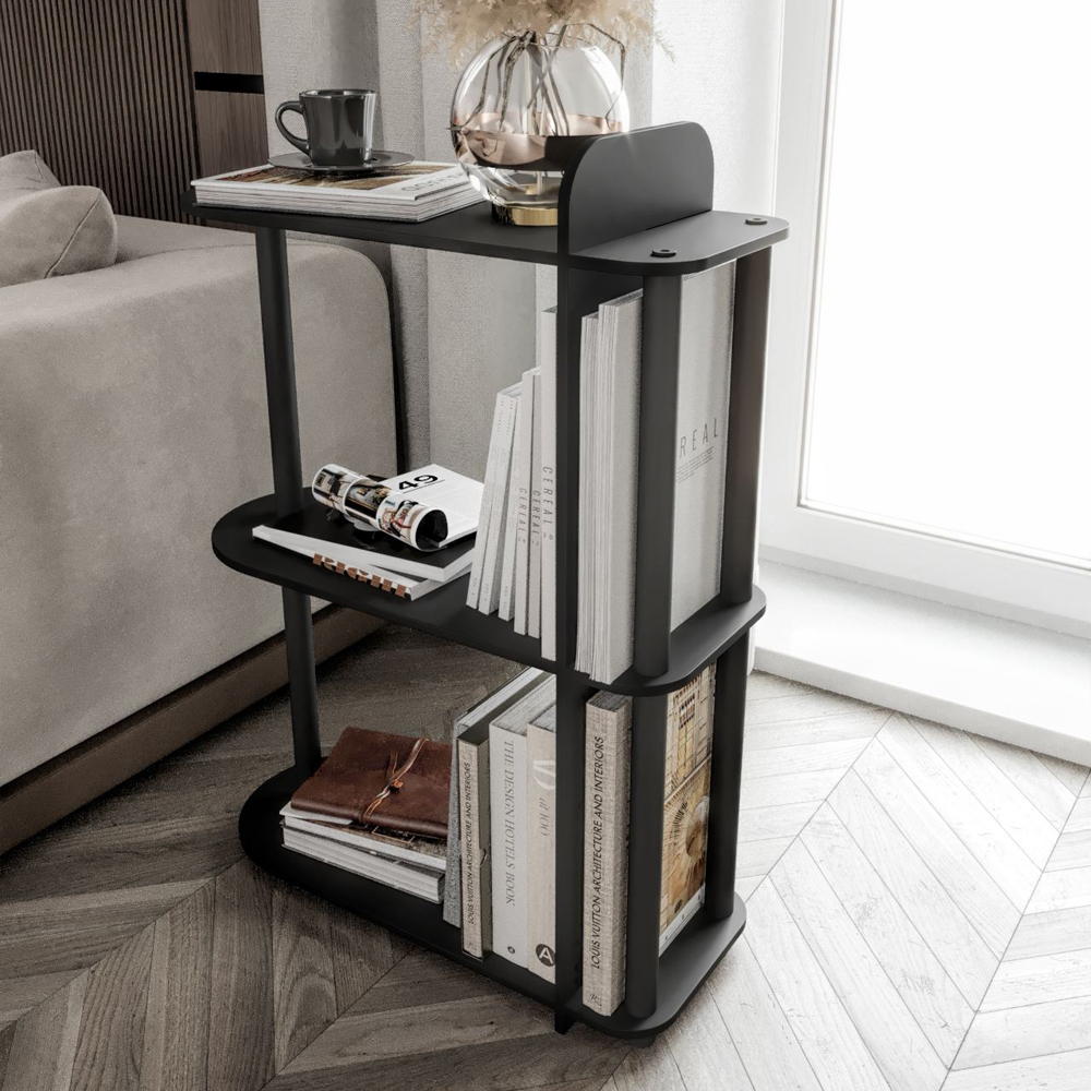 Kaiteki Wooden Side Table in Black