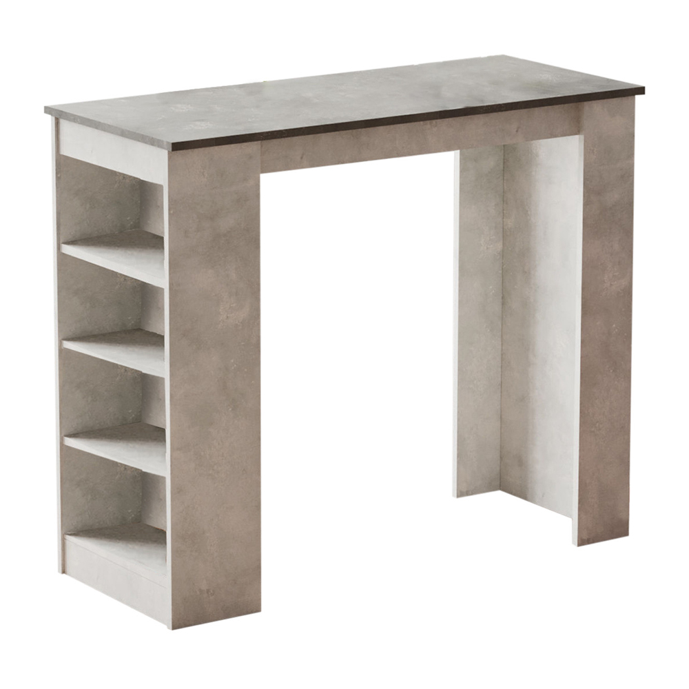 Kaizen Rectangular Wooden Bar Table in Grey