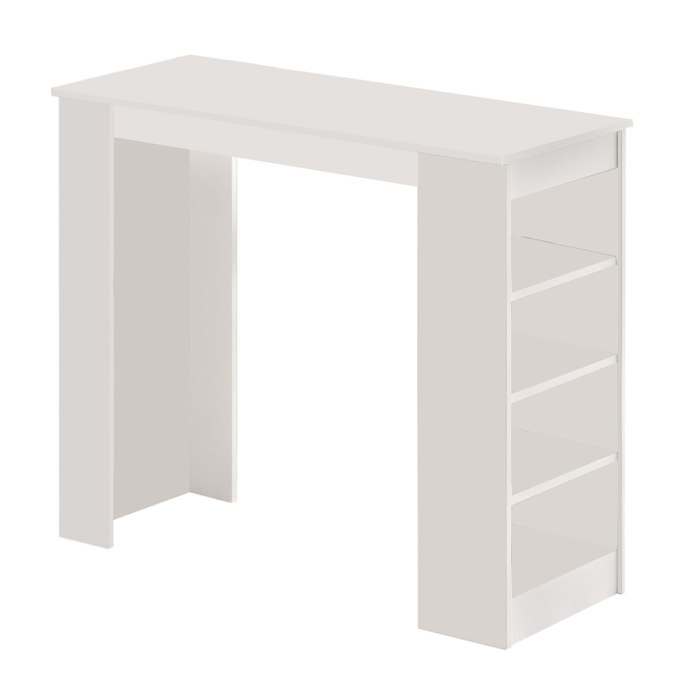 Kaizen Rectangular Wooden Bar Table in White