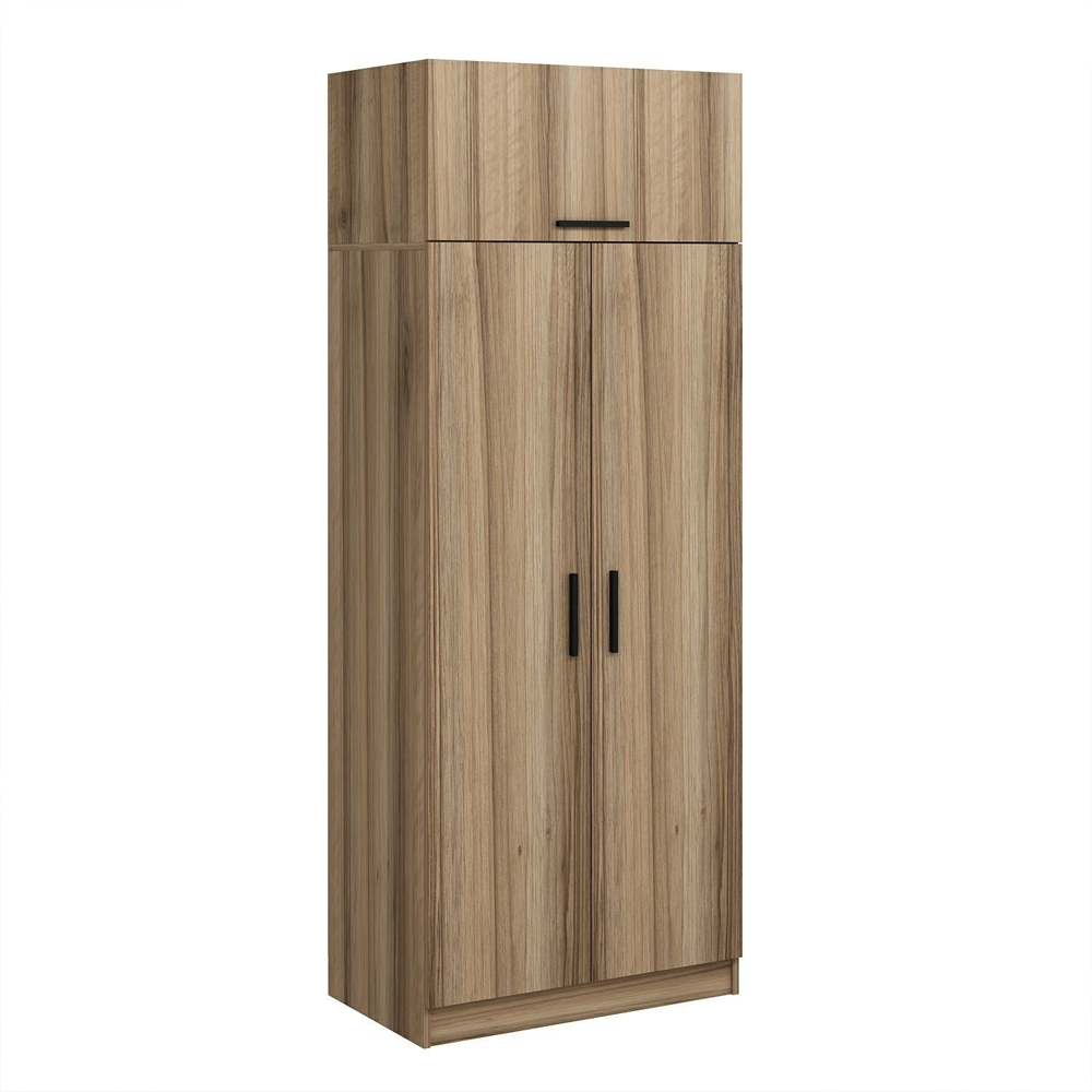 Kale H235cm Wooden Wardrobe with 3 Doors in Oak