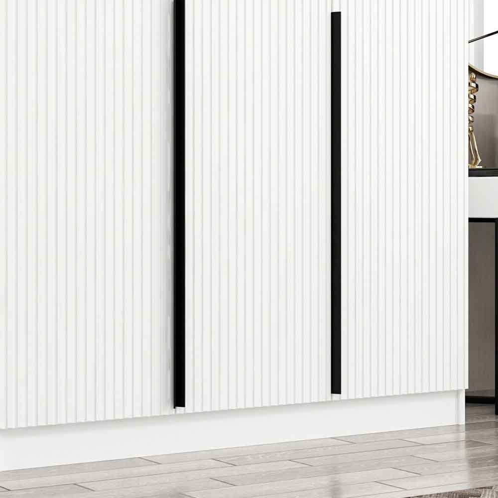 Kale Wooden Wardrobe with 5 Doors in White