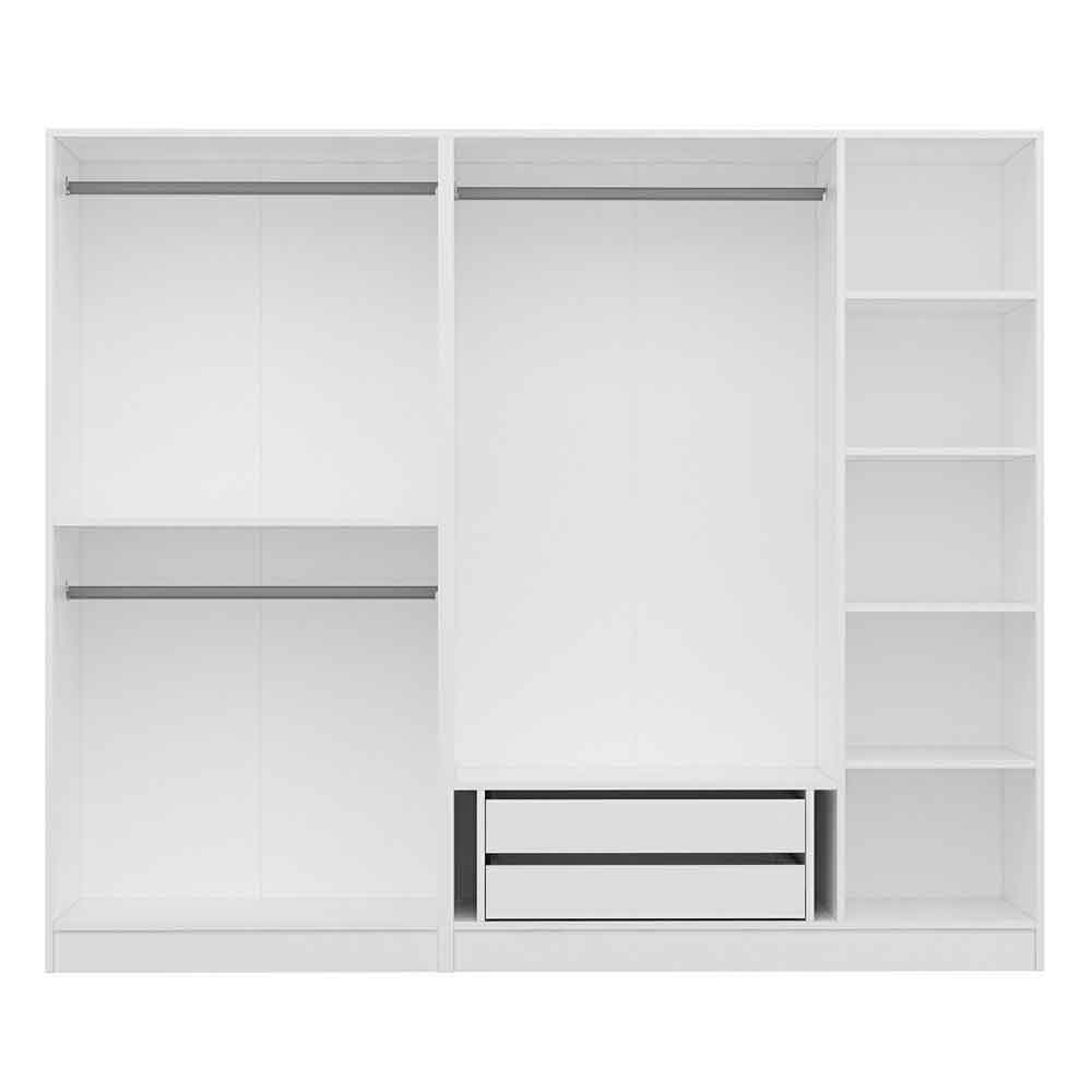 Kale Wooden Wardrobe with 5 Doors in White