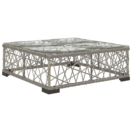 Kaley Rattan 5 Piece Garden Lounge Set With Cushions In Grey