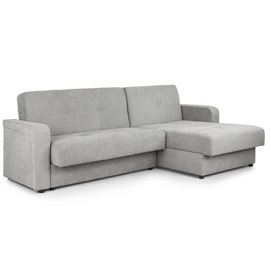 Kalil Fabric Universal Corner Sofa Bed In Grey Furniture in Fashion
