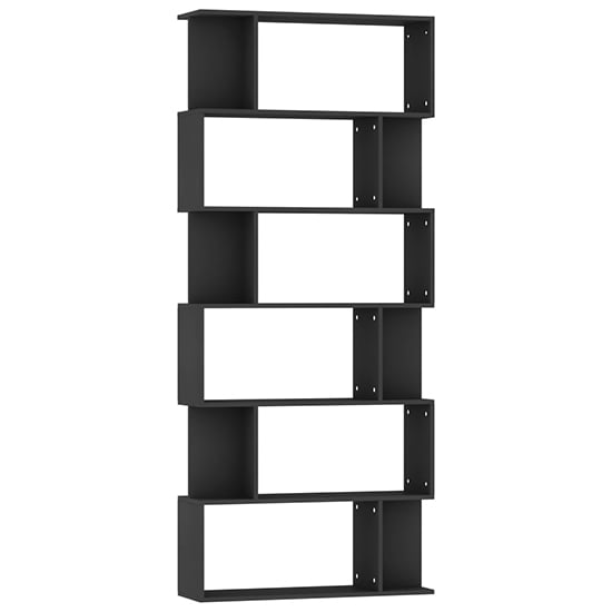Kalle Wooden Bookcase And Room Divider In Black_4