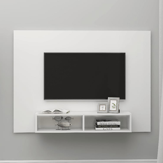 Read more about Kalona high gloss wall hung entertainment unit in white