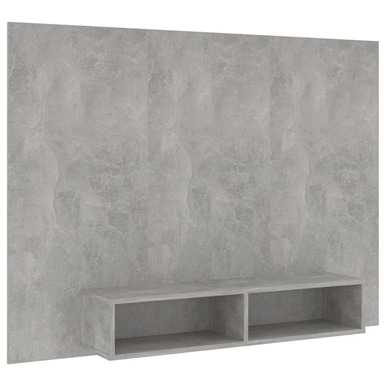Kalona Wooden Wall Hung Entertainment Unit In Concrete Effect_4