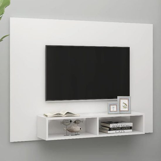 Kalona Wooden Wall Hung Entertainment Unit In White_2