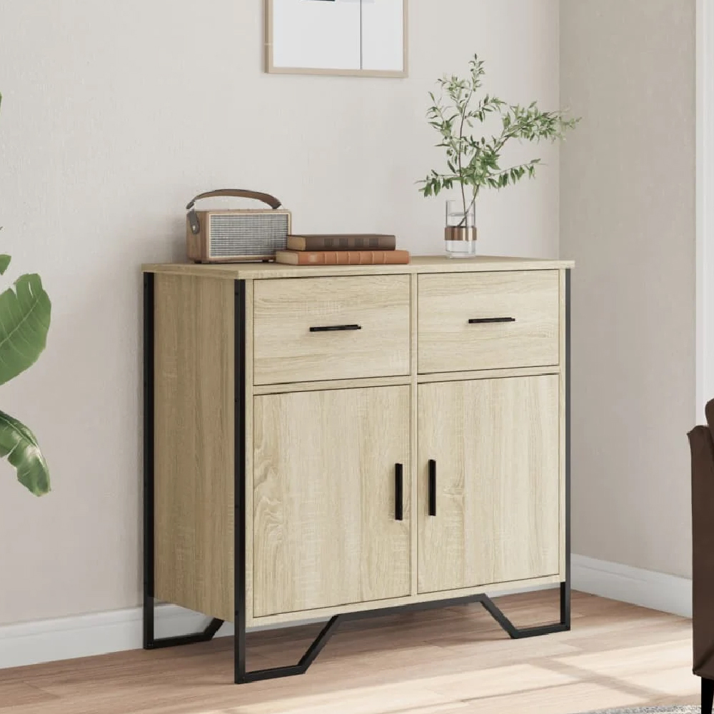 Read more about Kamas wooden sideboard with 2 doors 2 drawers in sonoma oak