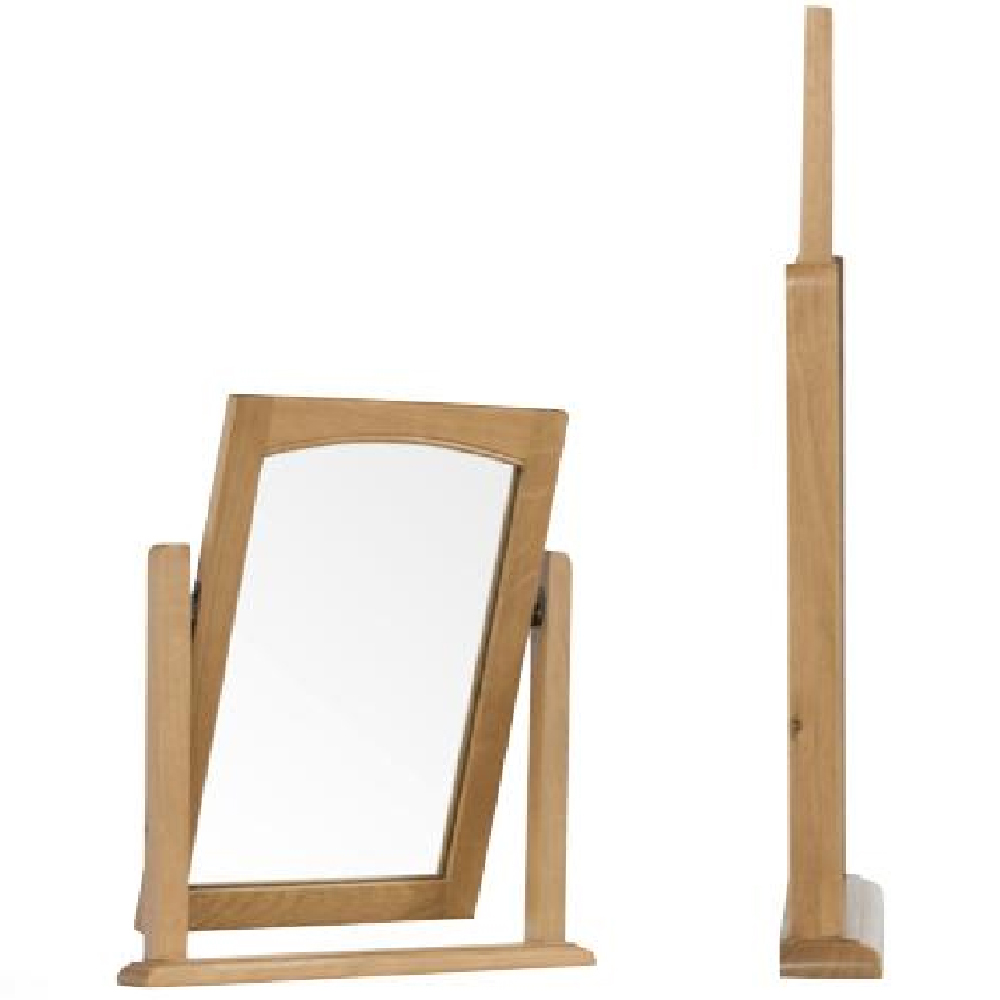 Kamiah Dressing Mirror With Oak Wooden Frame
