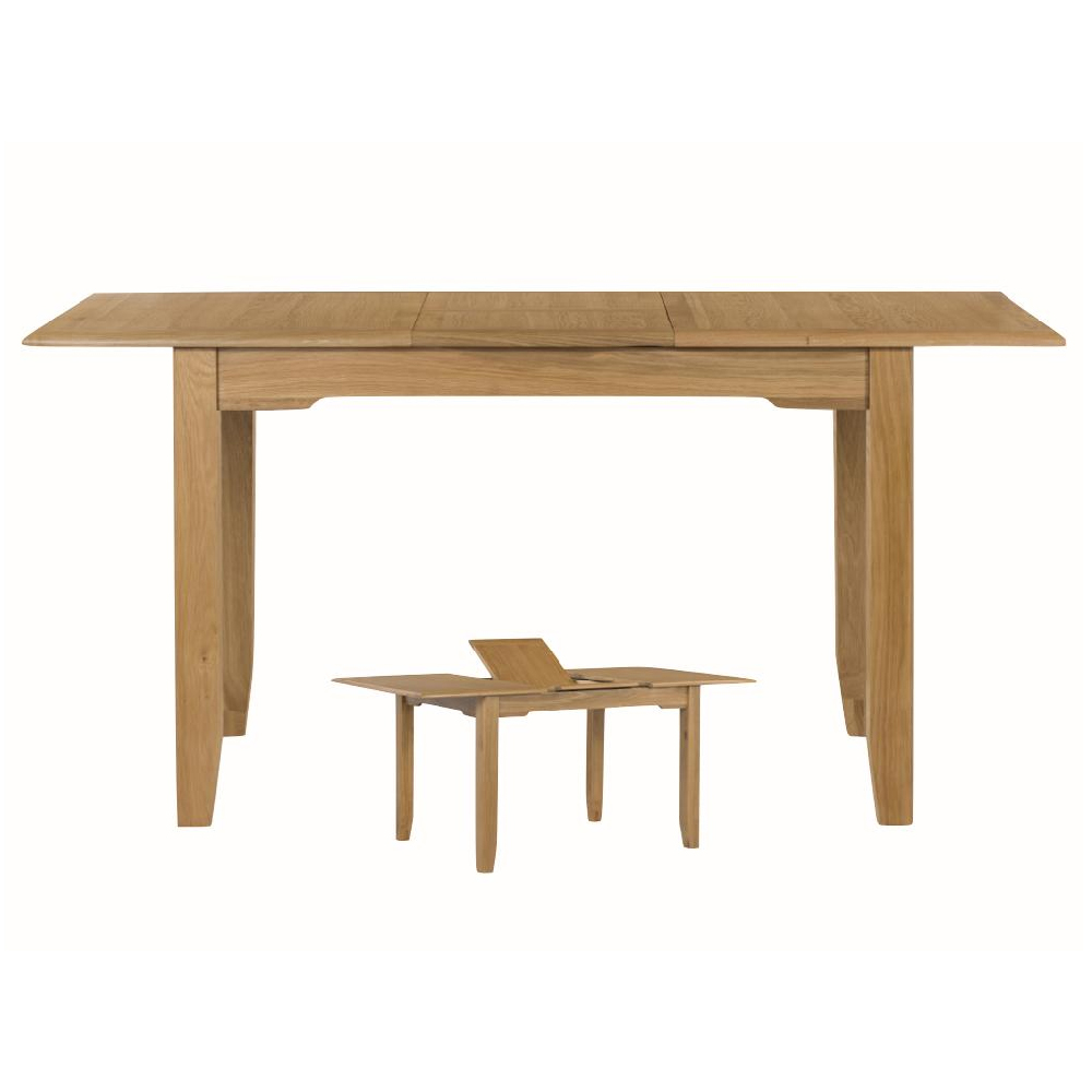 Kamiah Large Wooden Extending Dining Table With 6 Chairs In Oak