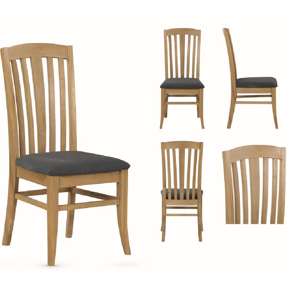 Kamiah Large Wooden Extending Dining Table With 6 Chairs In Oak