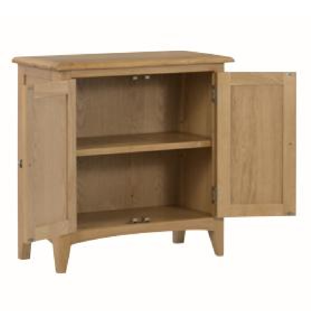 Kamiah Wooden Storage Cabinet With 2 Doors In Oak
