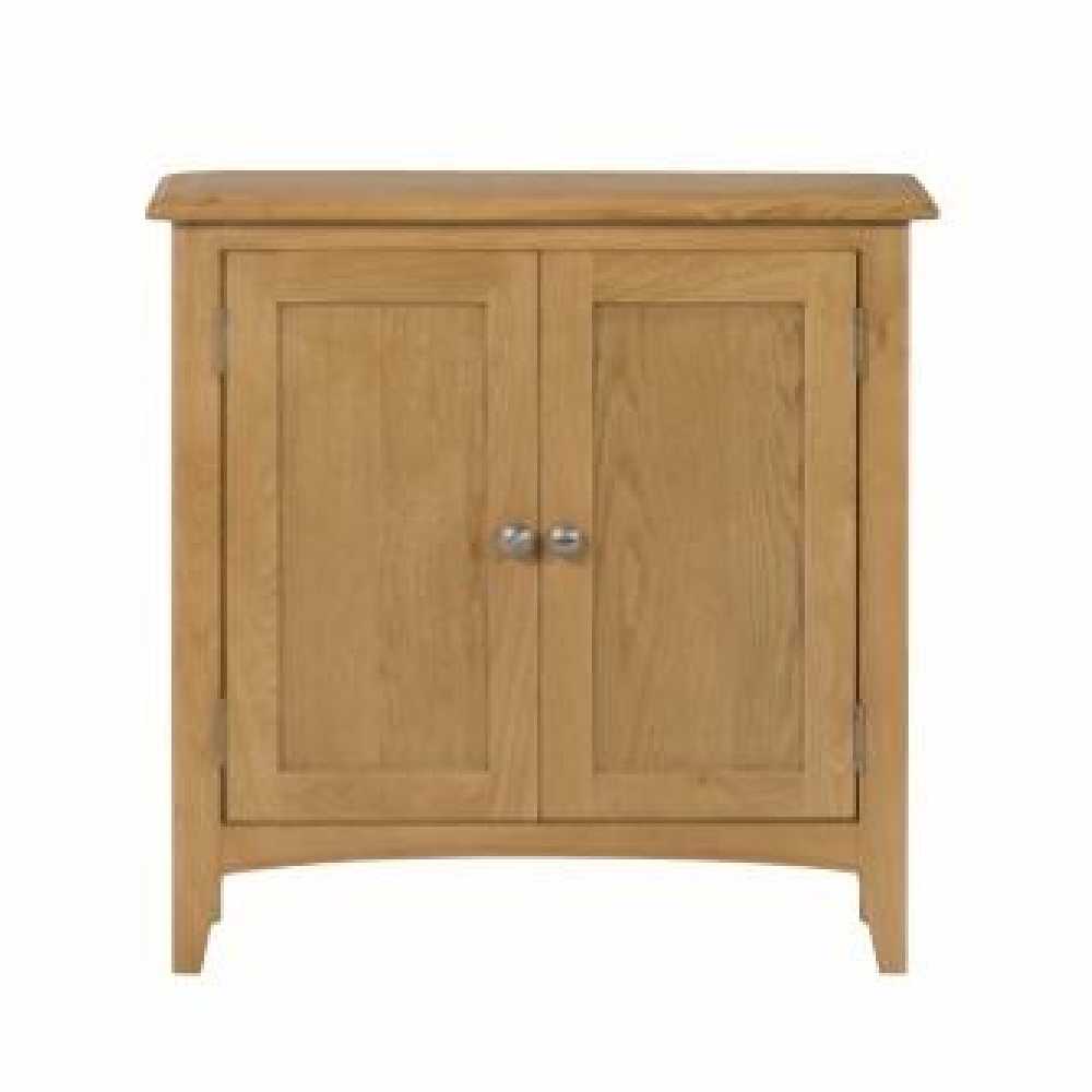 Kamiah Wooden Storage Cabinet With 2 Doors In Oak