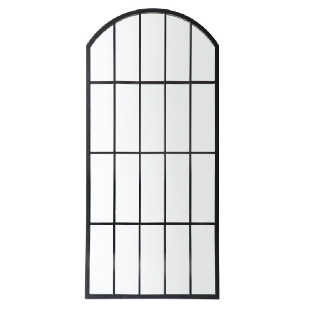 Kamila Outdoor Mirror In Black Frame