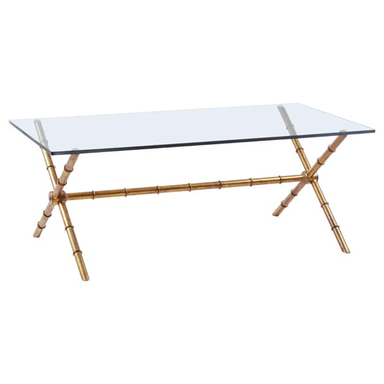 Product photograph of Kamui Rectangular Coffee Table With Tempered Glass Top from Furniture in Fashion