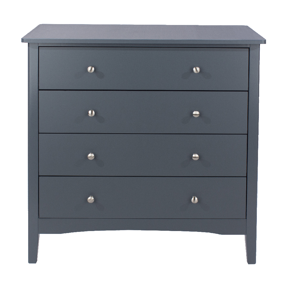 Kamuy Wooden Chest Of 4 Drawers In Midnight Blue