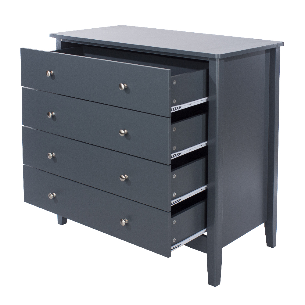 Kamuy Wooden Chest Of 4 Drawers In Midnight Blue