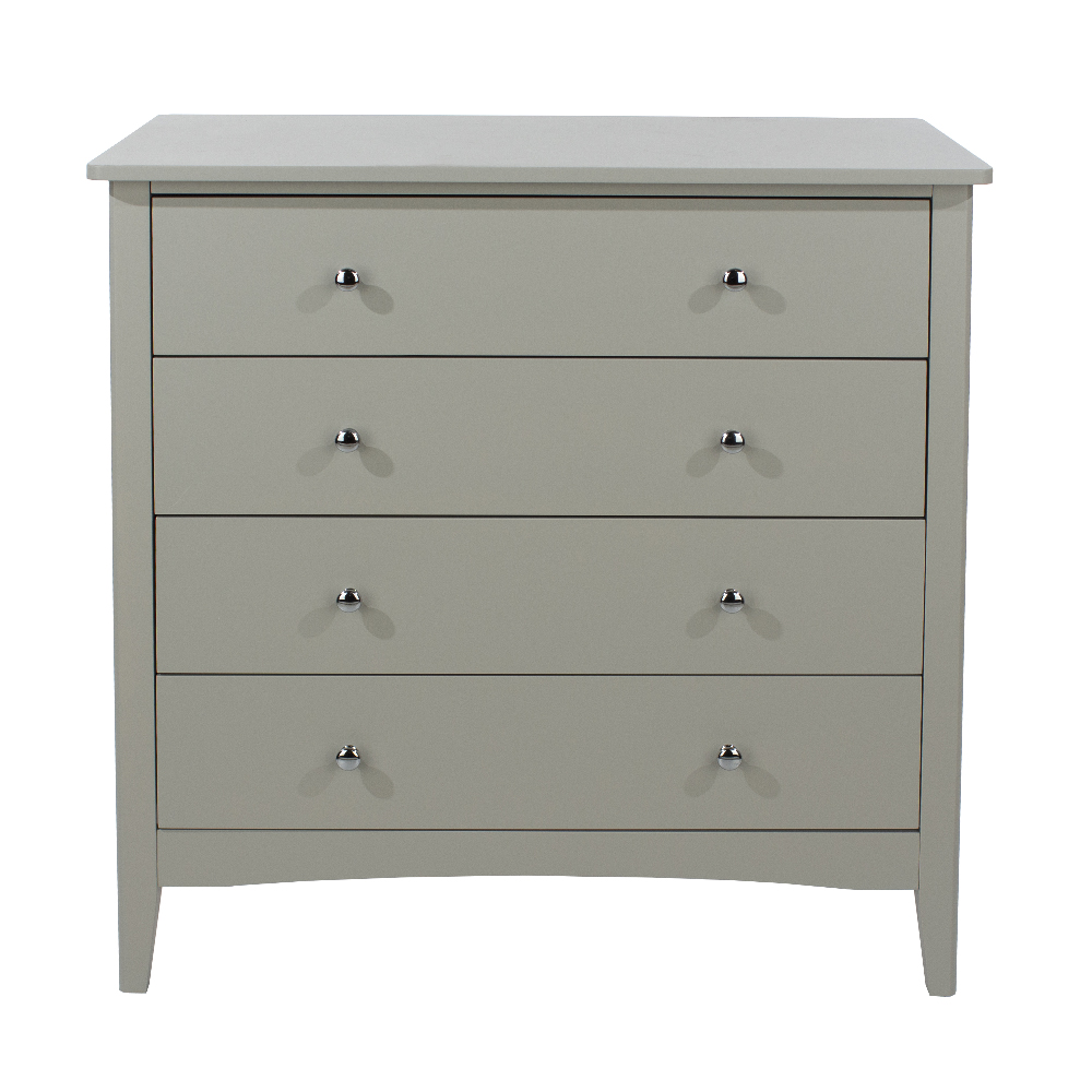 Kamuy Wooden Chest Of 4 Drawers In Grey