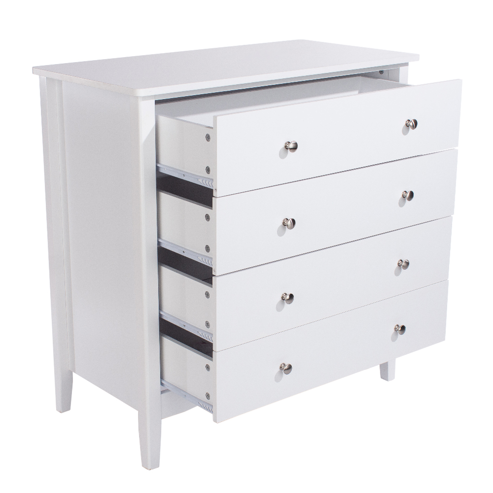 Kamuy Wooden Chest Of 4 Drawers In White