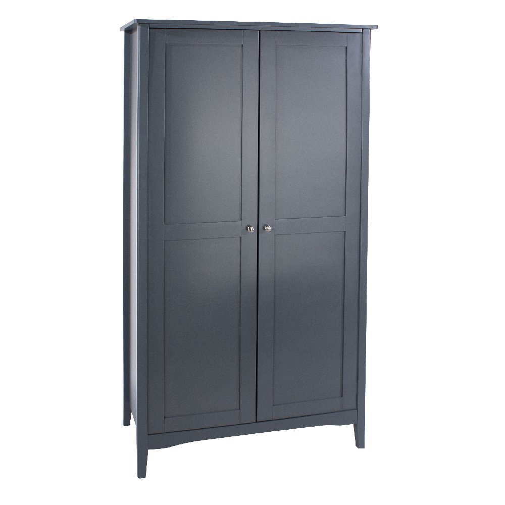 Kamuy Wooden Wardrobe With 2 Doors In Midnight Blue