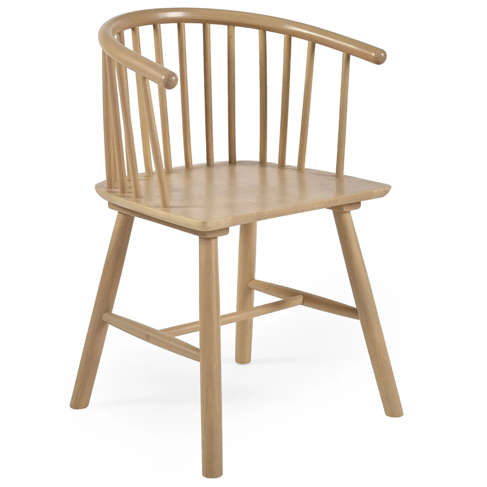Kanata Light Brown Wooden Dining Chairs - Pair