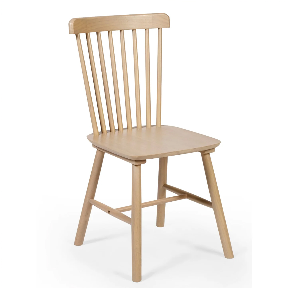 Kanata Oak Wooden Dining Table With 6 Soldotna Chairs