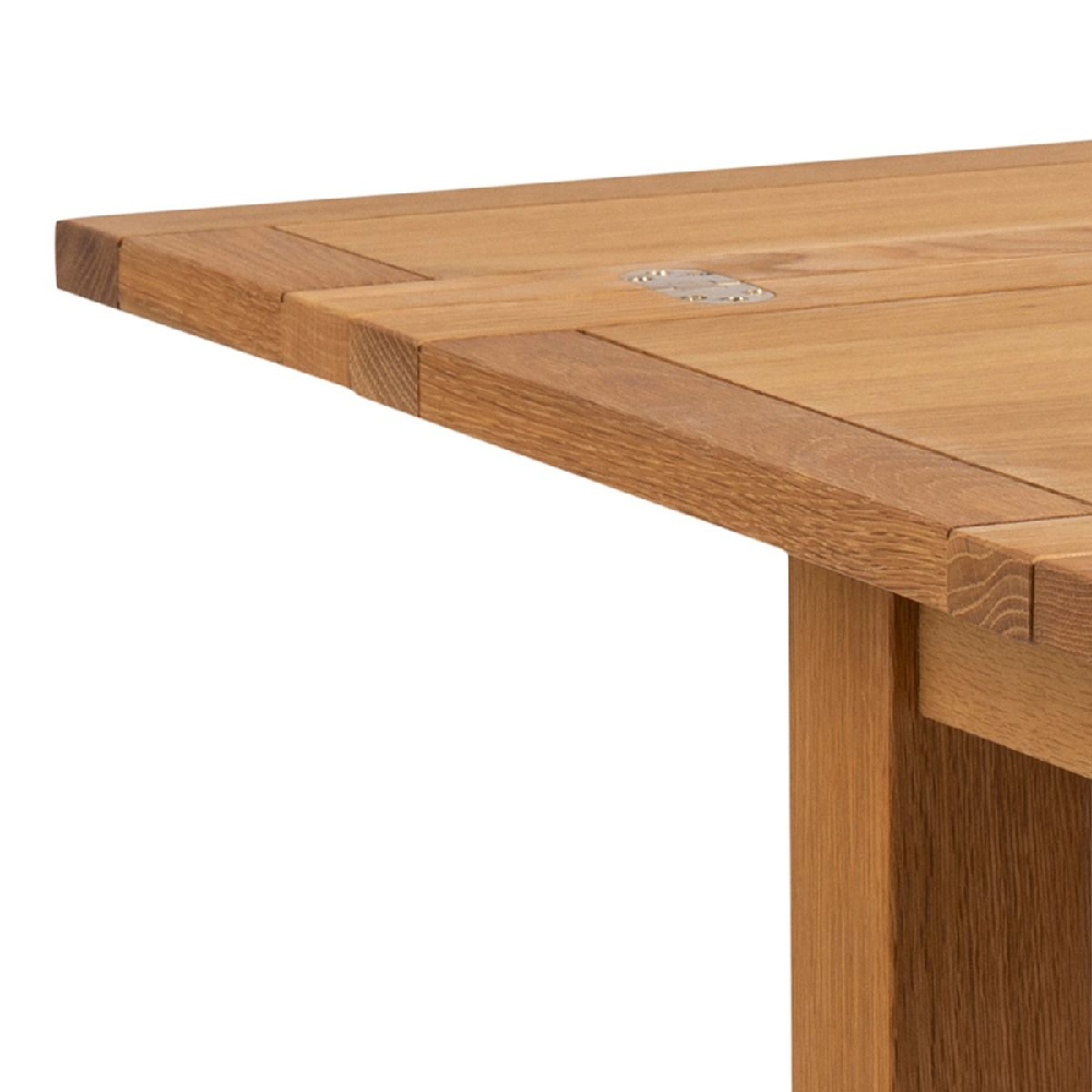 Kanata Wooden Extending Dining Table In Oak