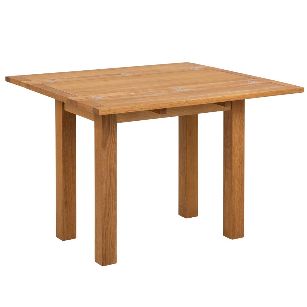 Kanata Wooden Extending Dining Table 4 Rexford Black Chairs In Oak