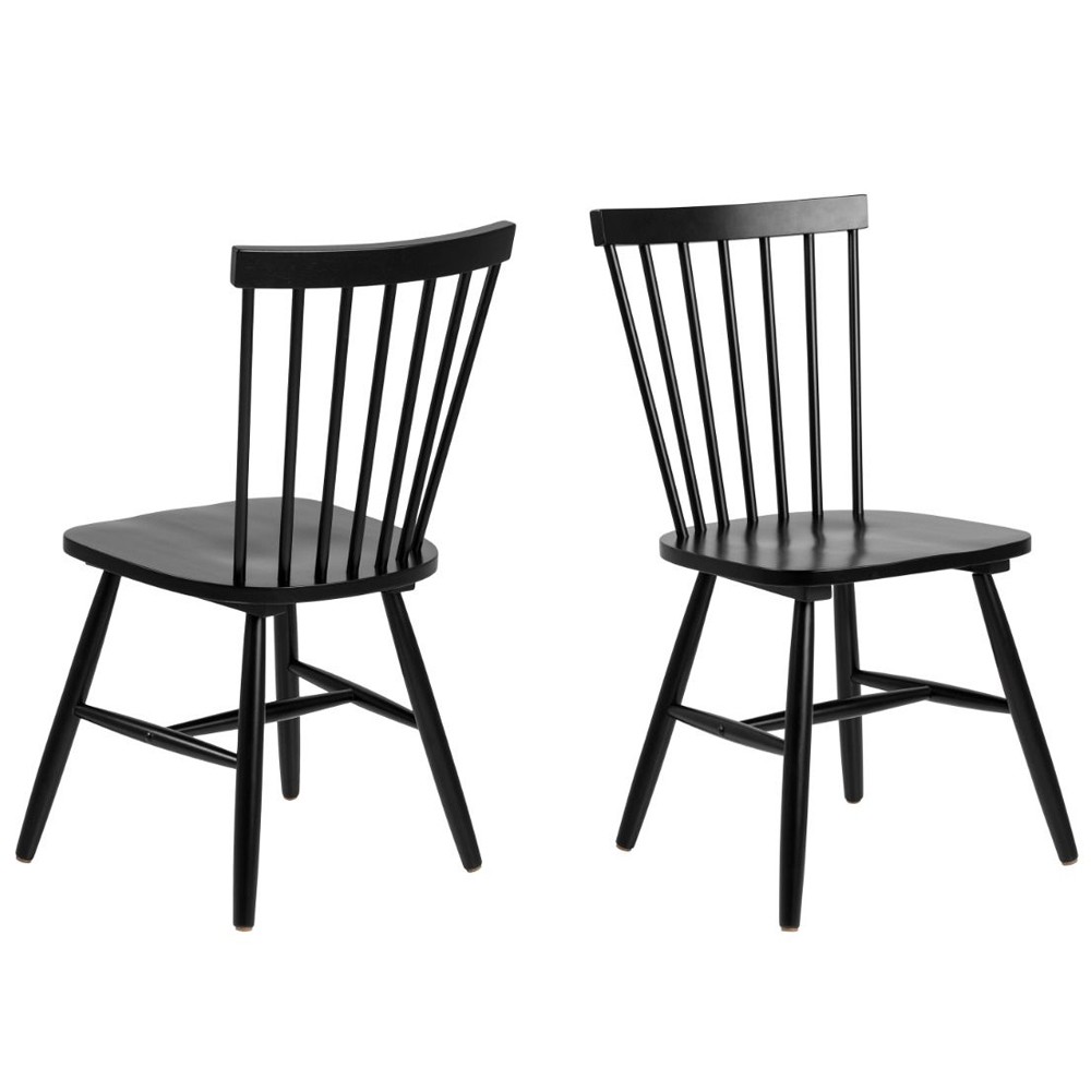 Kanata Wooden Extending Dining Table 4 Rexford Black Chairs In Oak