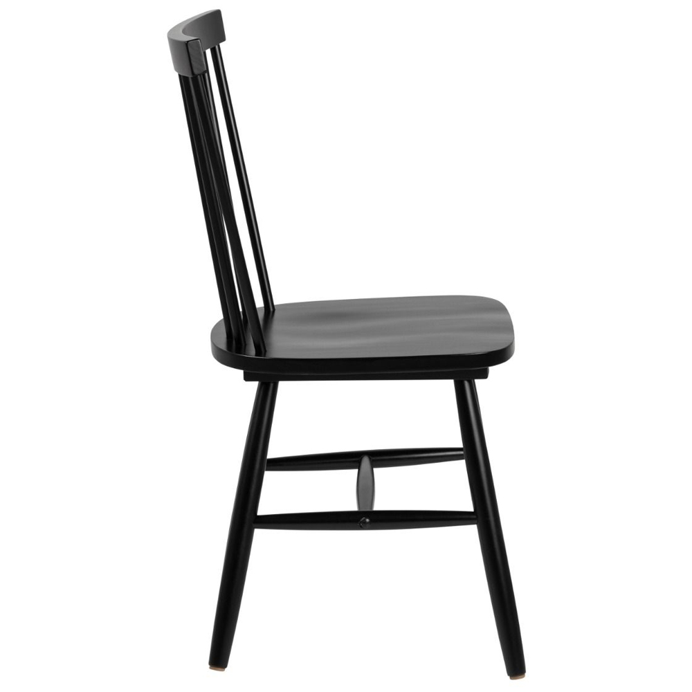 Kanata Wooden Extending Dining Table 4 Rexford Black Chairs In Oak