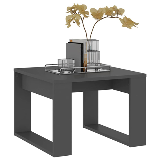 Kancy Square Wooden Side Table In Grey_2