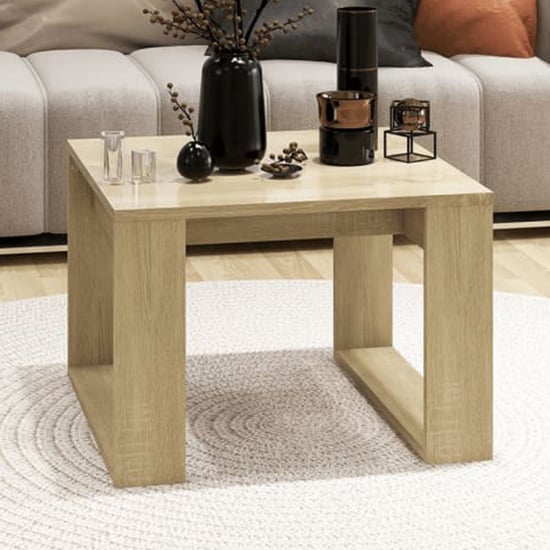 Kancy Square Wooden Side Table In Sonoma Oak_1