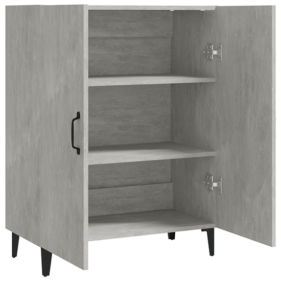 Kaniel Wooden Sideboard With 2 Doors In Concrete Effect
