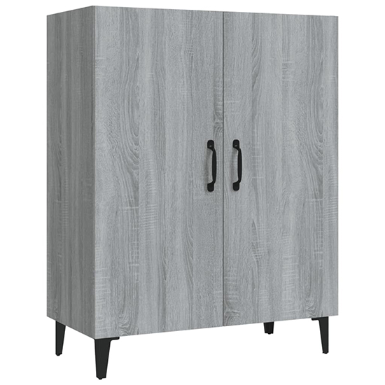 Kaniel Wooden Sideboard With 2 Doors In Grey Sonoma Oak