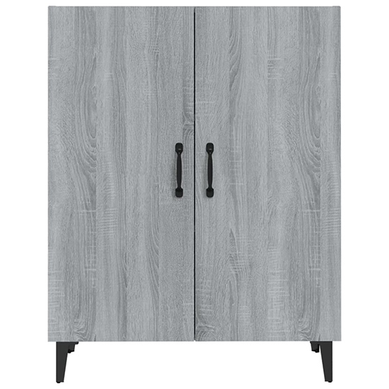 Kaniel Wooden Sideboard With 2 Doors In Grey Sonoma Oak