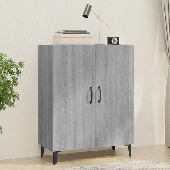 Photo of Kaniel wooden sideboard with 2 doors in grey sonoma oak
