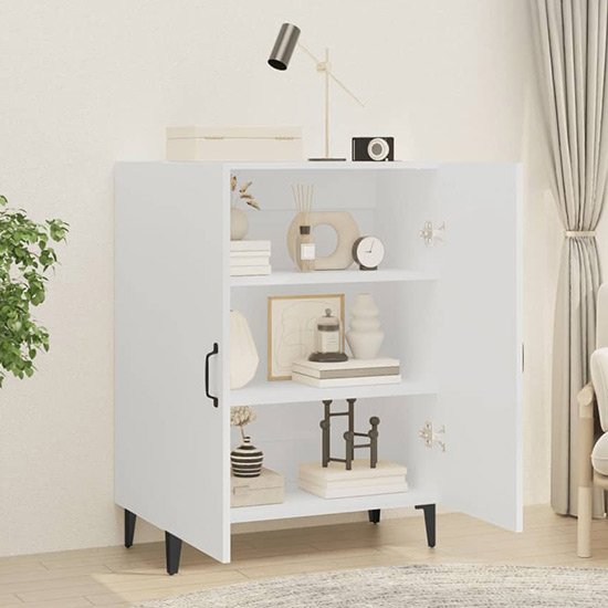 Kaniel Wooden Sideboard With 2 Doors In White