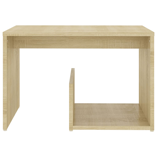 Kanoa Wooden Side Table With Ample Storage In Sonoma Oak