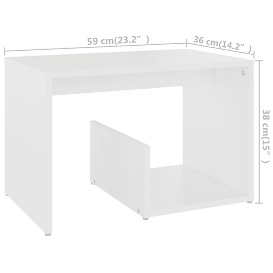 Kanoa Wooden Side Table With Ample Storage In White_4