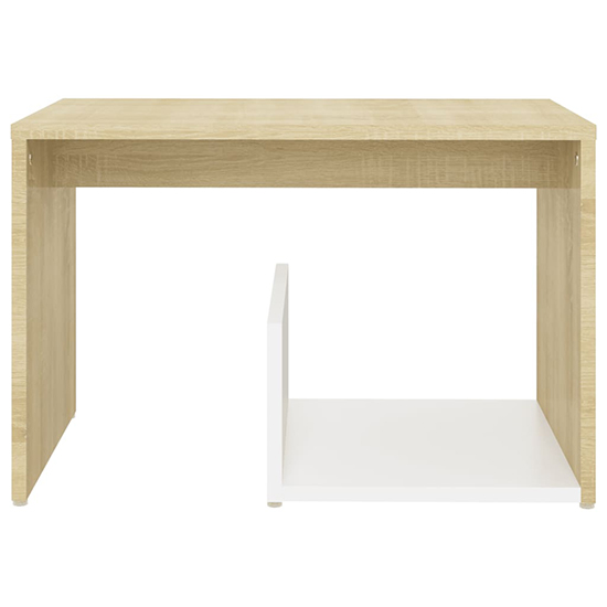 Kanoa Wooden Side Table With Ample Storage In White Sonoma Oak_3