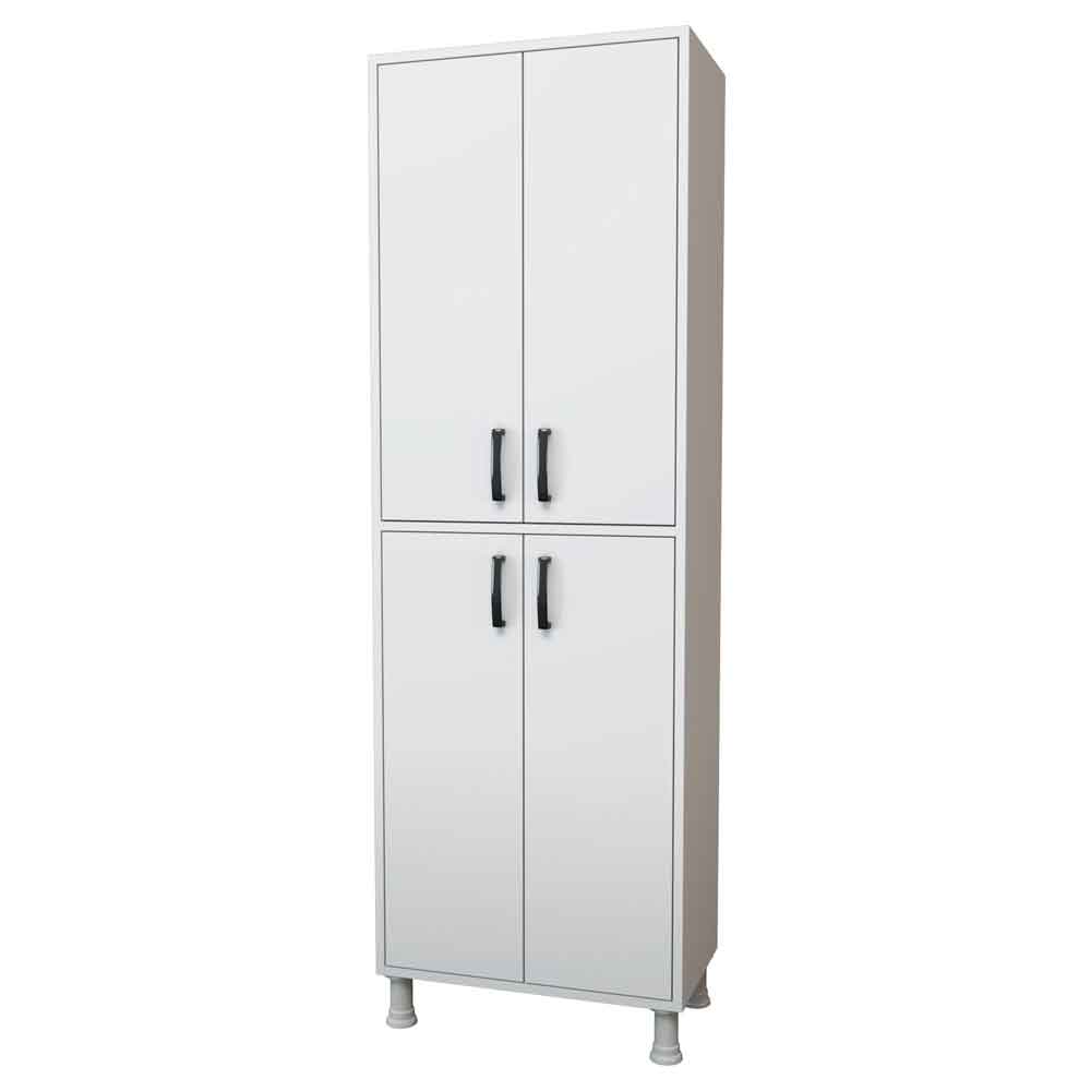 Kanso Wooden Storage Unit with 4 Doors in White