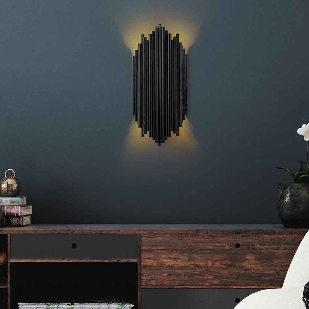 Kara Metal Wall Lamp in Black