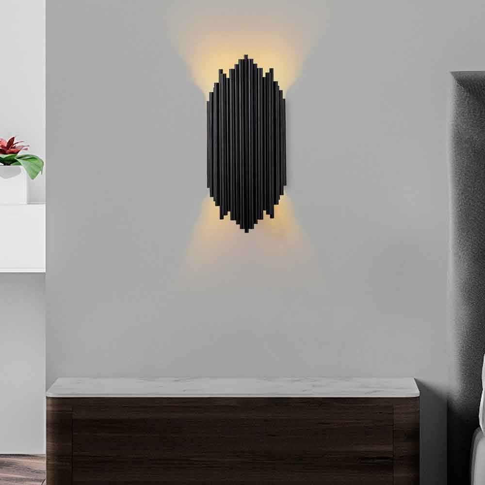 Kara Metal Wall Lamp in Black