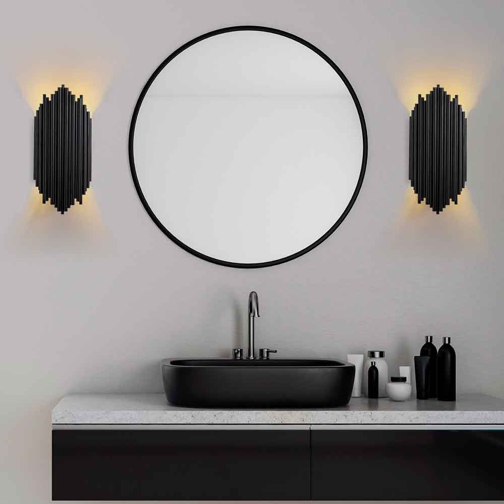 Kara Metal Wall Lamp in Black