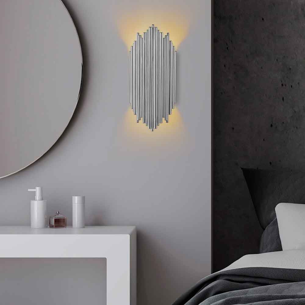 Kara Metal Wall Lamp in Chrome